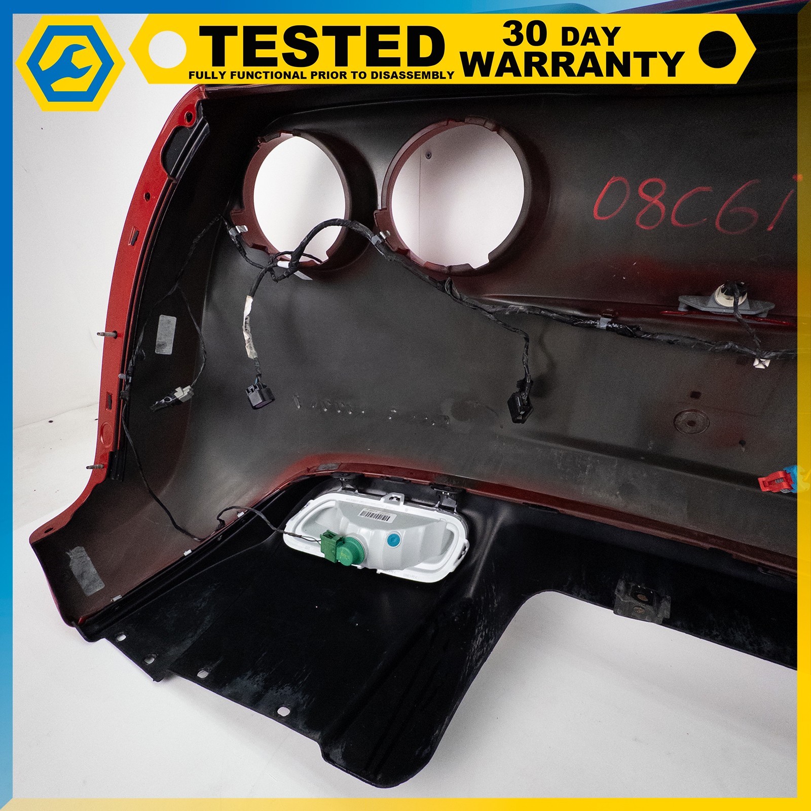 05-13 CHEVROLET CORVETTE C6 REAR BUMPER COVER BACK UP LAMP RED OEM