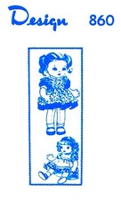 14" Rag Doll Pattern Mail Order Design 860 WARDROBE