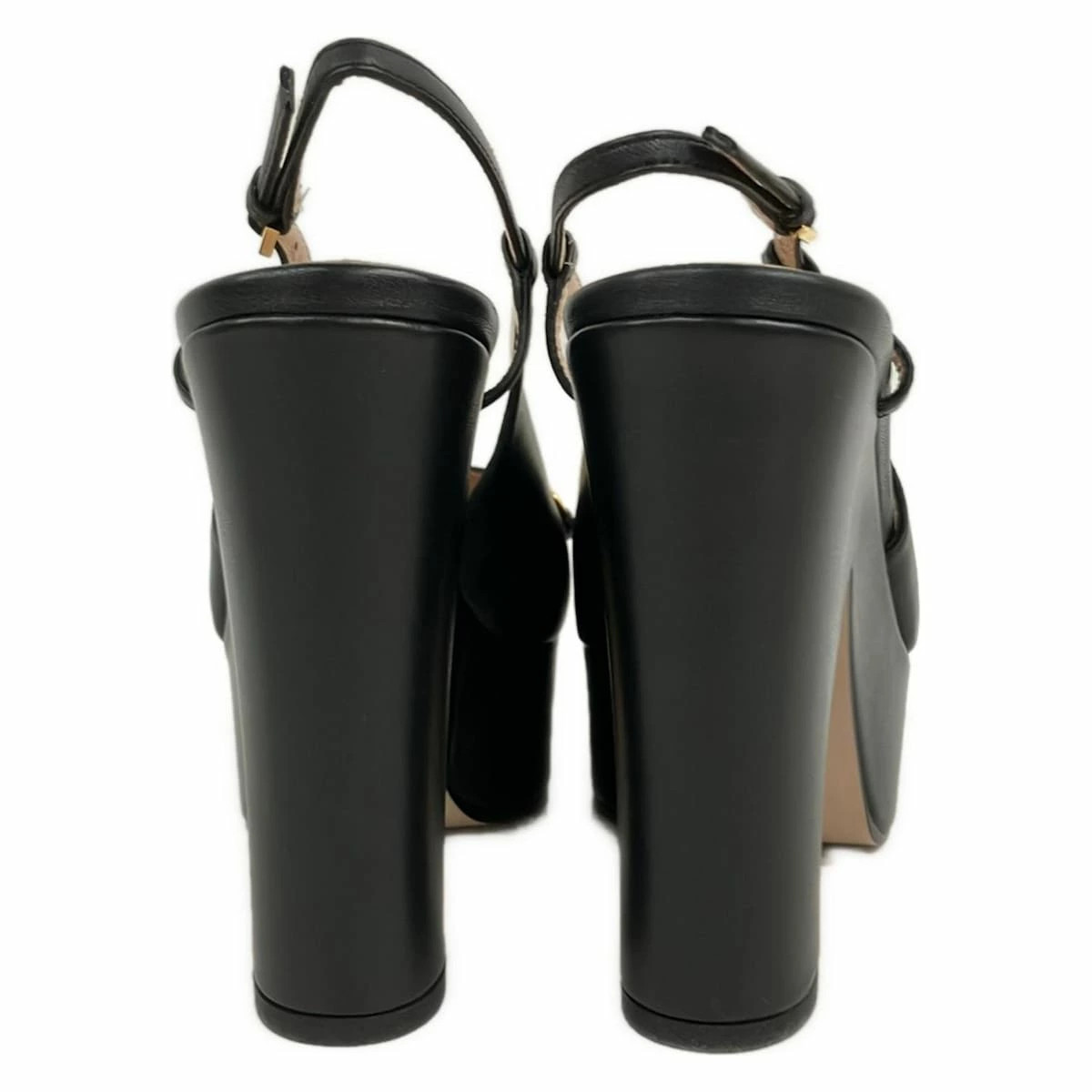 GUCCI Horsebit Mule 38.5/Thick Sole Black Leather thumbnail 3