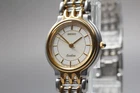 Vintage 1988 [N MINT] Seiko Exceline 7321-0480 Ivory Quartz Ladies Watch JAPAN