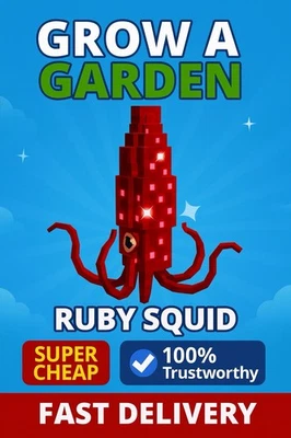 Ruby Squid 🦑 🔮 | Grow A Garden 🪴 | Fast Delivery 🚚