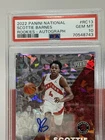 Scottie Barnes 2022 Panini National Rookies Autograph 09/25 (RC) Gem Mint PSA 10