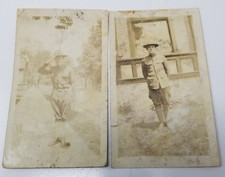 Doughboy World War I Photos Set of 2 Barracks Salute 1918