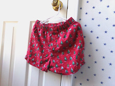 Crewcuts SLEEP SHORTS 4/5 Boys Pajama 100 Cotton Xmas JCrew Pattern Winter