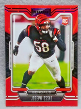 Joseph Ossai, 2021 Panini Playbook, Purple Foil, Bengals Rookie Card #168. rookie card picture