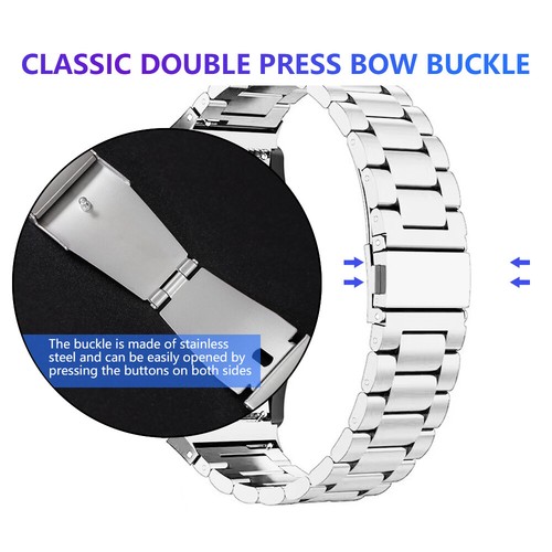 For Samsung Galaxy Watch 4 5 6 40 44 mm Classic 42 46 43 47 mm Metal Band Strap - Imagen 24 de 25