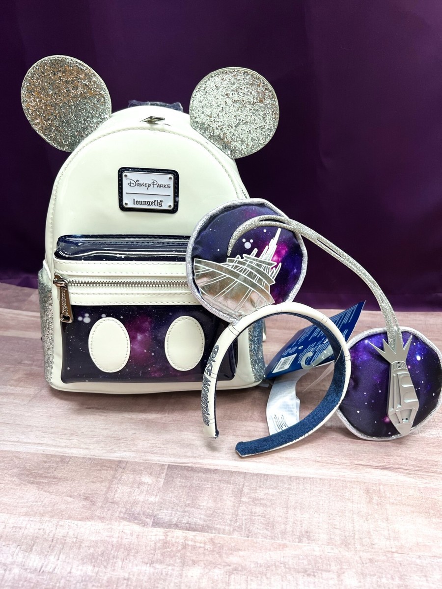 Space Mountain Loungefly Backpack&Ears New Disney Mickey Mouse Main Attraction Space Mountain Loungefly  main image 2