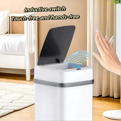 Automatic Sensor Trash Can   Smart Touchless Waterproof 13L Electric Trash Bin f