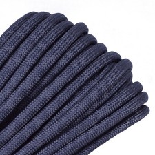 Charcoal 550 Paracord - 50 Feet - USA Made - Veteran Owned Seller