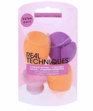 Real Techniques Beauty Sponge 6 pcs Latex-Free Makeup Blender Miracle 91570