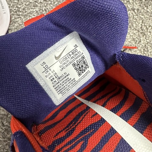Nike Air Zoom Pegasus 38 Clemson Tigers NCAA Men Shoes Size 10 Orange DJ0819-800 - Picture 23 of 23
