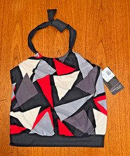NWT MAGICSUIT By Miraclesuit, Underwired Halter Blouson Tankini Swim Top, Sz 14