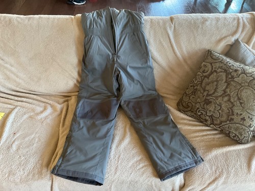 LL Bean Boys SnowBib Ski Winter Jumpsuit Winter Sports Large 14-16 Gray - 第 1/5 張圖片