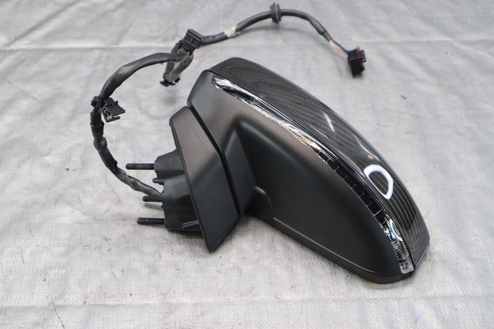 2022 2023 AUDI R8 V10 5.2L AWD OEM LH DRIVER SIDE VIEW MIRROR CARBON 