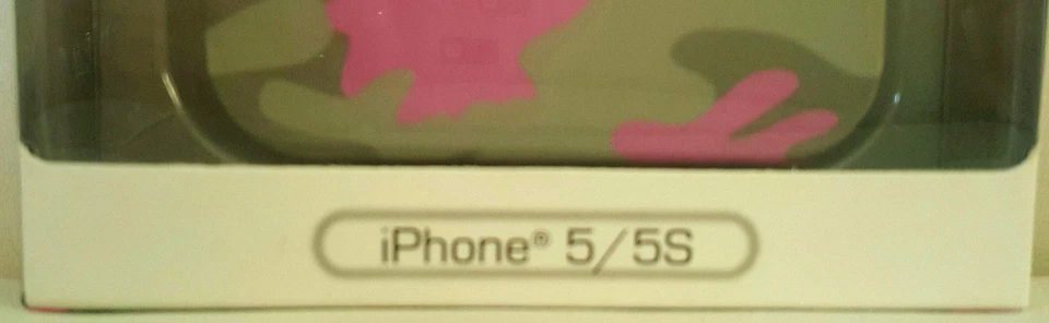 FUNDA PROTECTORA ROSA CAMUFLAJE TELÉFONO CELULAR IPHONE 5 5s nueva en paquete Foto 3 de 4