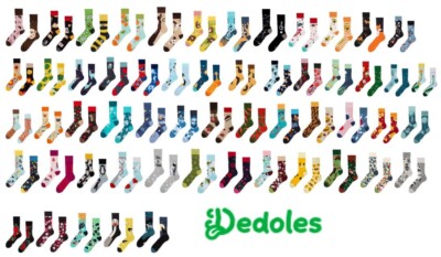 1 Paar lustige Socken Dedoles Motiv  Herren Strumpf Damen mismatched Geschenk
