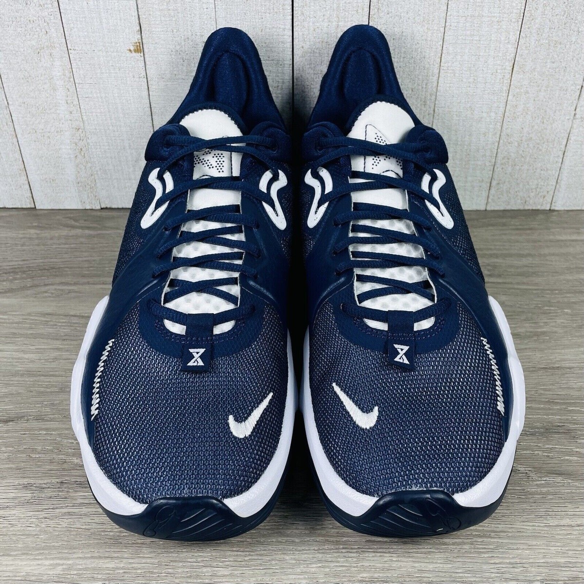 Men’s Size 13.5 Nike PG 5 TB Navy Blue White Basketball Shoes DM5045-400 NEW Nike PG 5 TB Game Royal for Sale | Authenticity Guaranteed  main image 4