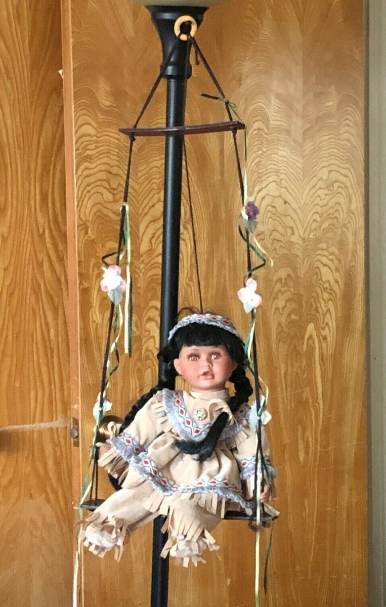 Cathay Collection 1-5000 Porcelain Native American Indian Doll on