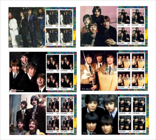 BEATLES MUSIC 2019 12 FOGLI RICORDO NON PERFORATI musica JOHN LENNON 2x2 - Foto 2 di 2