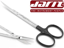 JARIT 102-131 Surgical Curved Face Lift Supercut Serrated Iris Scissors 4.5"