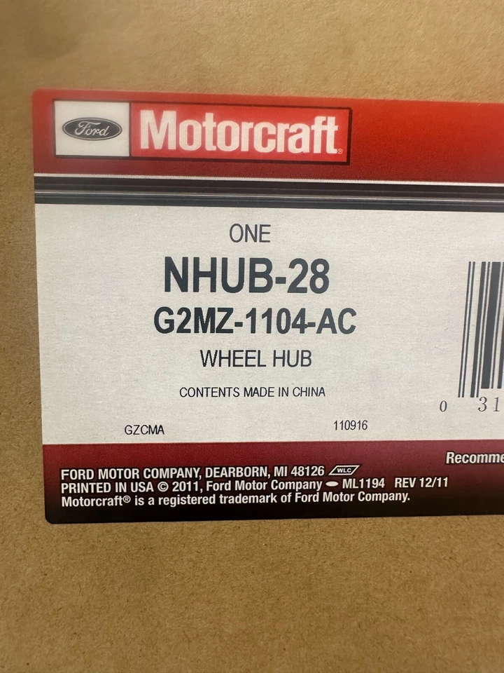 2x Buje y cojinete de rueda delantera Motorcraft 7 tacos Ford F-150 2005-2010 5,4 L 4,6 L Foto 3 de 3