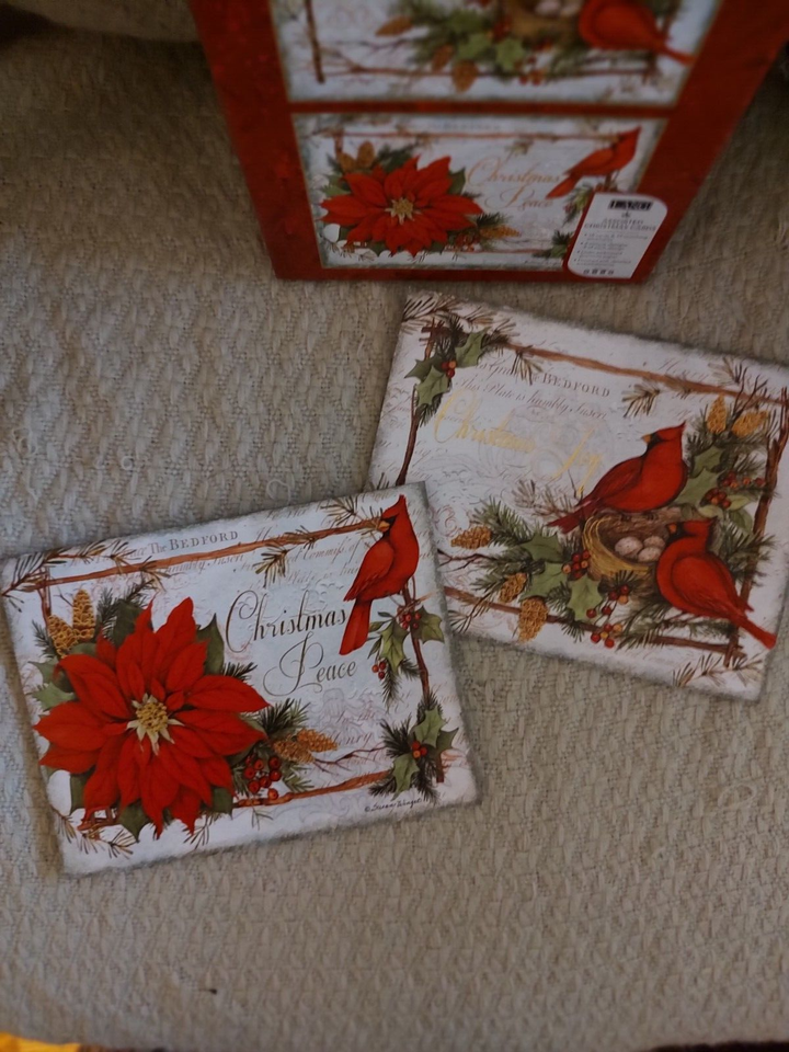 Lang Cardinal Weihnachtskarten – 18 Karten Mit Umschlägen, Mit Folienverzierung & Leinenprägung