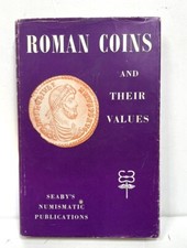 ROMAN COINS AND THEIR VALUES by David R. Sear   1st Ed. 1964 HCDJ Seaby's