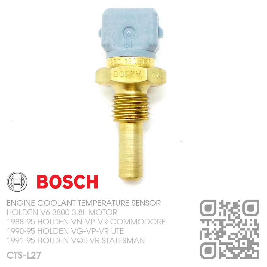 BOSCH ENGINE COOLANT TEMP SENSOR V6 3800 3.8L [HOLDEN VGVPVR