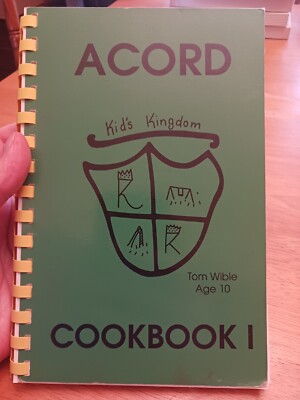 ACORD COOKBOOK 1, AVONWORTH COMM PARK, CAMP HORNE PA, PITTSBURGH PA, 1992