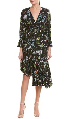 Joie Womens Analena Pleated Dress Caviar  Sz. XS