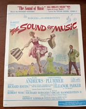 Vintage Sheet Music Song Book for Vocal Voice Piano "The Sound of Music" 1969