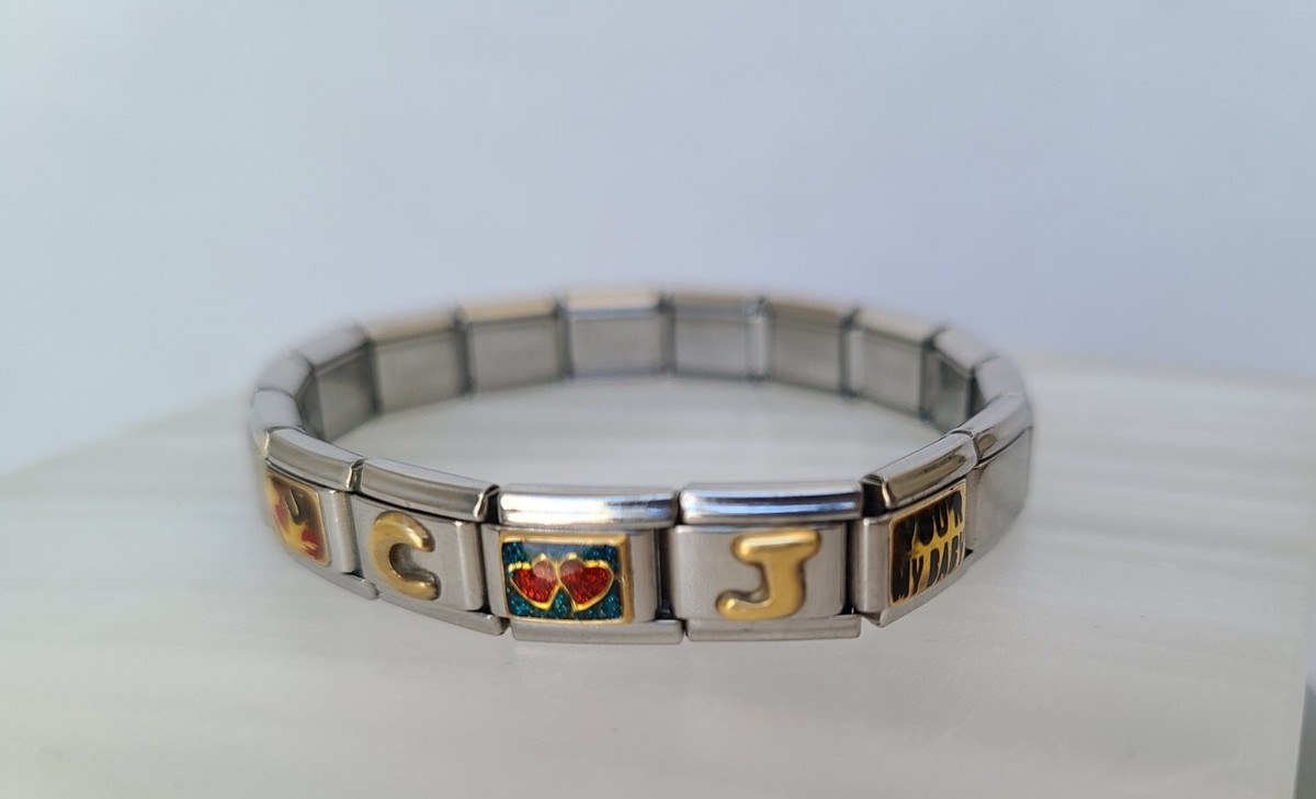 Puzzle Collection Italy & Others 17 Charm Links Stainless Steel