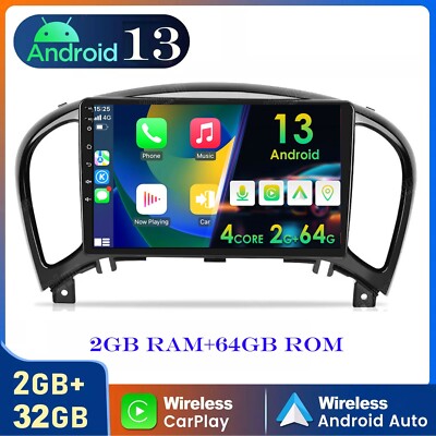 Android Auto Apple Carplay Autoradio Für Nissan Juke J15 2011-2014 GPS Navi 64GB