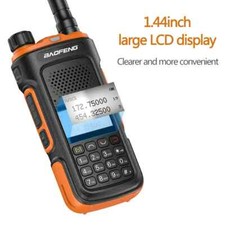 BAOFENG UV10 Walkie Talkie LCD Screen Keyboard USB C Port Flashlight FM Radio