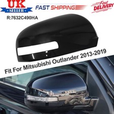 For Mitsubishi Outlander 2013-2019 Front Driver Side Door Wing Mirror Cover Cap