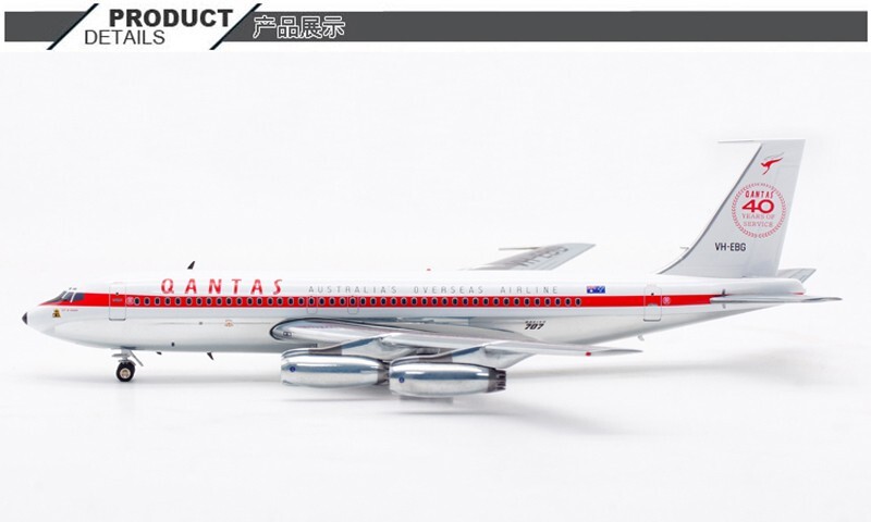 1:200 InFlight QANTAS BOEING 707-100 Passenger Airplane