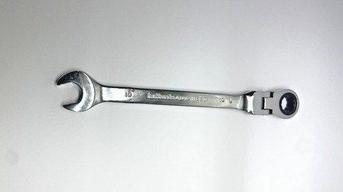 BlueSpot Flexible Head Ratchet Spanner Set - Sizes 8mm To 24mm, Swivel Head For Tight Spaces