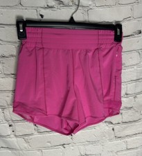 Lululemon Women's Hotty Hot HR High Rise Short 3.5 Lined Sonic Pink Sz 4