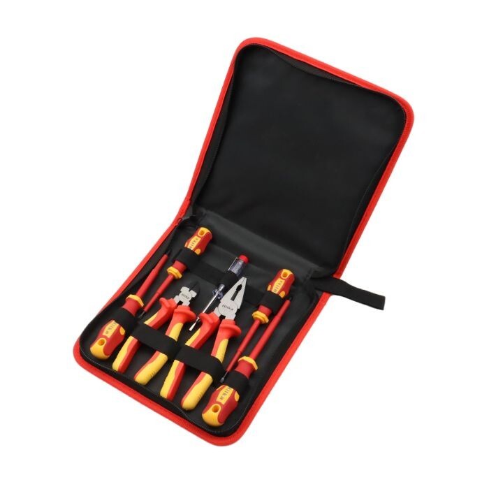 Hilka 7 pce VDE Electricians Screwdriver & Pliers Set 34688007