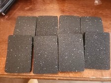 Treadmill Mat-4.7"x3.2" Exercise Equipment Mat for Floor Protection, Black 8pcs