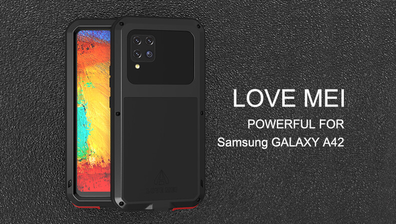 LOVE MEI Wasserfest Metall Gorilla Glas Schutz Case f Samsung