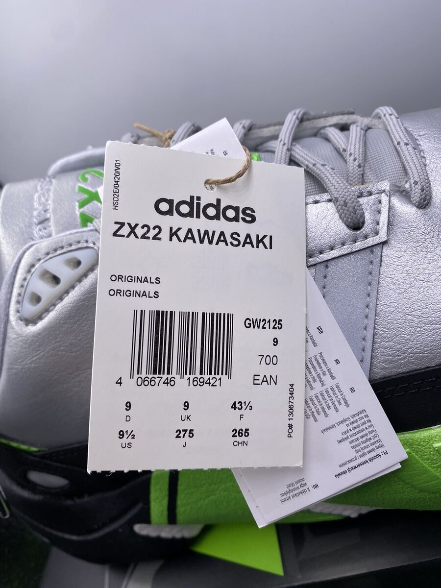 Size 9 - adidas Kawasaki Ninja x ZX 22 Boost Silver Metallic Size 9 - adidas Kawasaki Ninja x ZX 22 Boost Silver Metallic