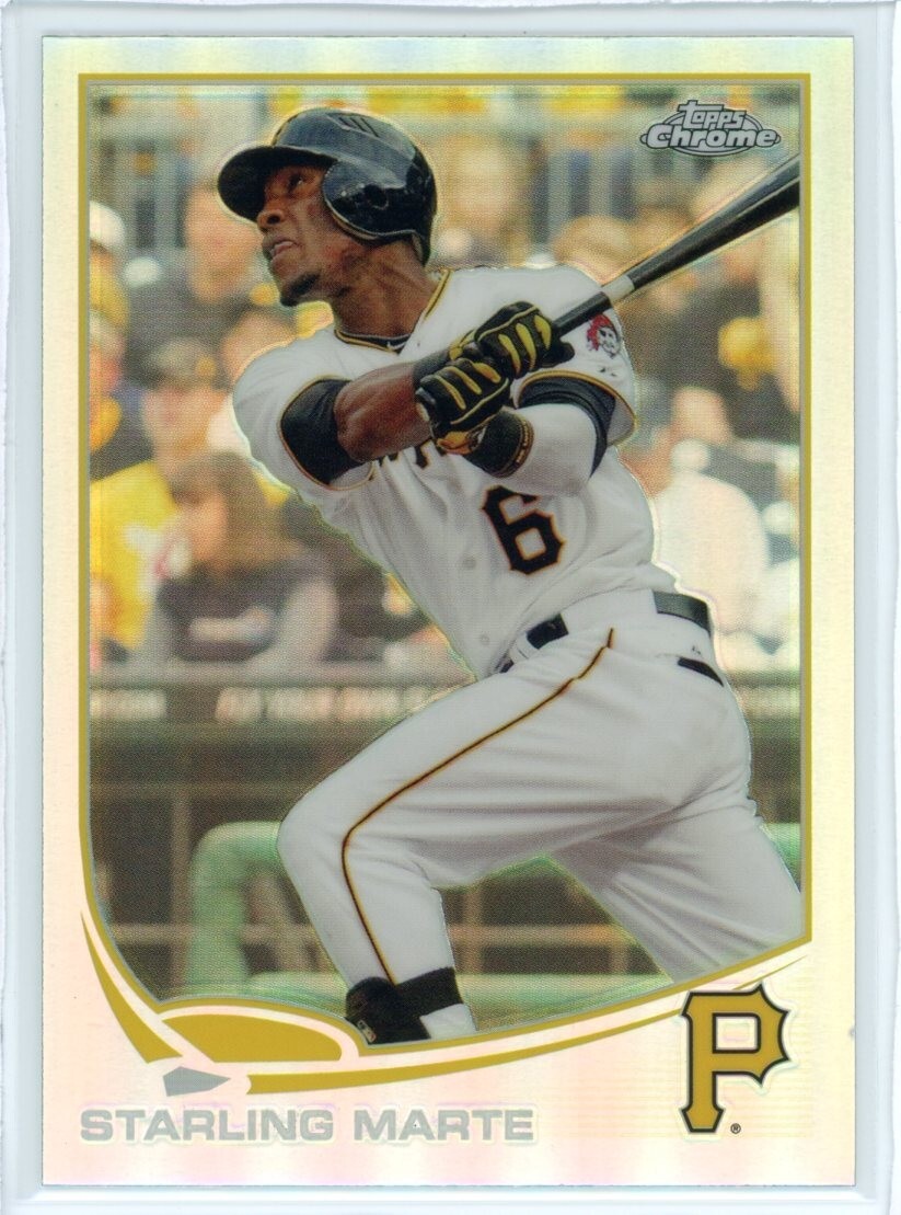 2013 Topps Chrome Baseball #81 Starling Marte Refractor NM Pirates