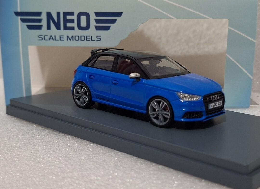 WOW Audi A1 S1 Quattro Sportback 2014 Blue 1:43 Neo 46420