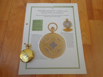 HACHETTE Klassisch Taschenuhr Kollektion - Tournament 1870'S Stil Uhr #41