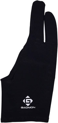 GAOMON Zwei-Finger Lycra Handschuh Für Grafiktablett/Leuchttisch/Pen Display - F