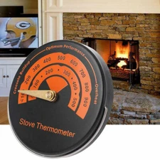Magnetic Thermometer for Fireplace Wood Stove Heater Stove Fan Pipe Barbecue Tem