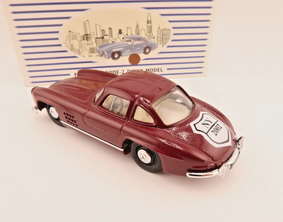 DINKY TOYS * MERCEDES BENZ 300 SL * SCATOLA FIAMMIFERI 50 ANNI * NEW YORK 2002 * COME NUOVA IMBALLO ORIGINALE - Immagine 3 di 4