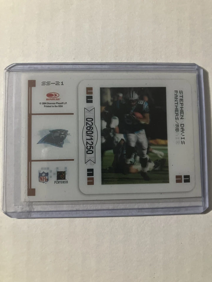 2004 Leaf Rookies & Stars SlideShow /1250 Stephen Davis #SS-21 - Image 2 of 2