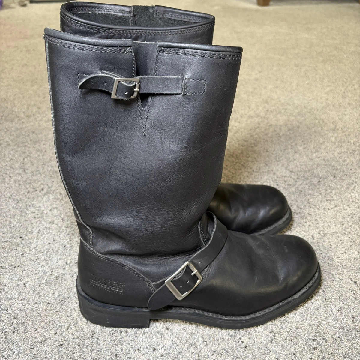 NWT Men’s Cruiserworks Riding ?️ Black Leather Buckle Boots 98745-26VM_ALT05 main image 2